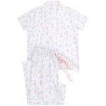 Women's Spring Meadow Cotton Pyjama Set with 7/8 Pant | Magnolia Lounge Australia