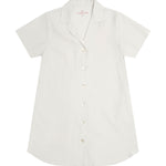 Women's Ivory Summer Dreaming Linen Button Through Nightie | Magnolia Lounge Australia