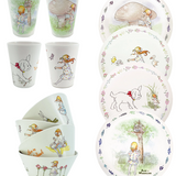 Alice In Wonderland Bamboo Picnicware Set