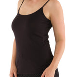 Women's Black Premium Bamboo Cami