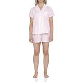Valencia Stripe Cotton Shortie Pyjama Set