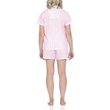 Valencia Stripe Cotton Shortie Pyjama Set