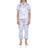 Provincial Bloom Silky Cotton Sateen ⅞ Pyjama Set