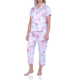 Provincial Bloom Silky Cotton Sateen ⅞ Pyjama Set