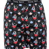 Men's Black Tee and The Mad Hatter Pyjama Shorts Set