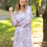 Ariana Floral Viscose Cotton Nightie Magnolia Lounge Australia