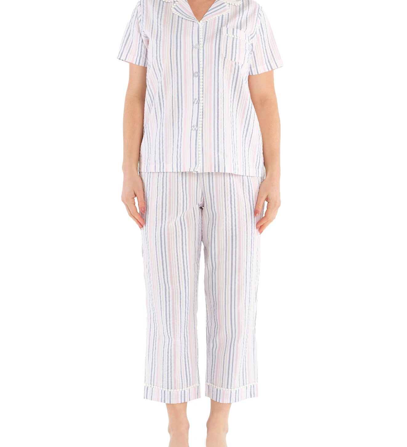 Nara Cotton ⅞ Pyjama Set - Women's Cotton Summer Pyjamas Australia
