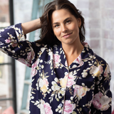 Twilight Floral Cotton Viscose Pyjama Set | Women's Winter Pyjamas | Magnolia Lounge Australia