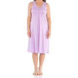 Wisteria Silky Cotton Sateen Chemise -Women's Summer Cotton Nighties
