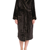 Starry Night Shawl Collar Fleece Dressing Gown | womens Winter Dressing gowns | Magnolia Lounge Australia