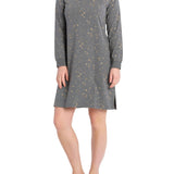 Starry Night Cotton Jersey Long Sleeve Nightie | Shop Womens Winter Nighties Australia | Magnolia Lounge Australia