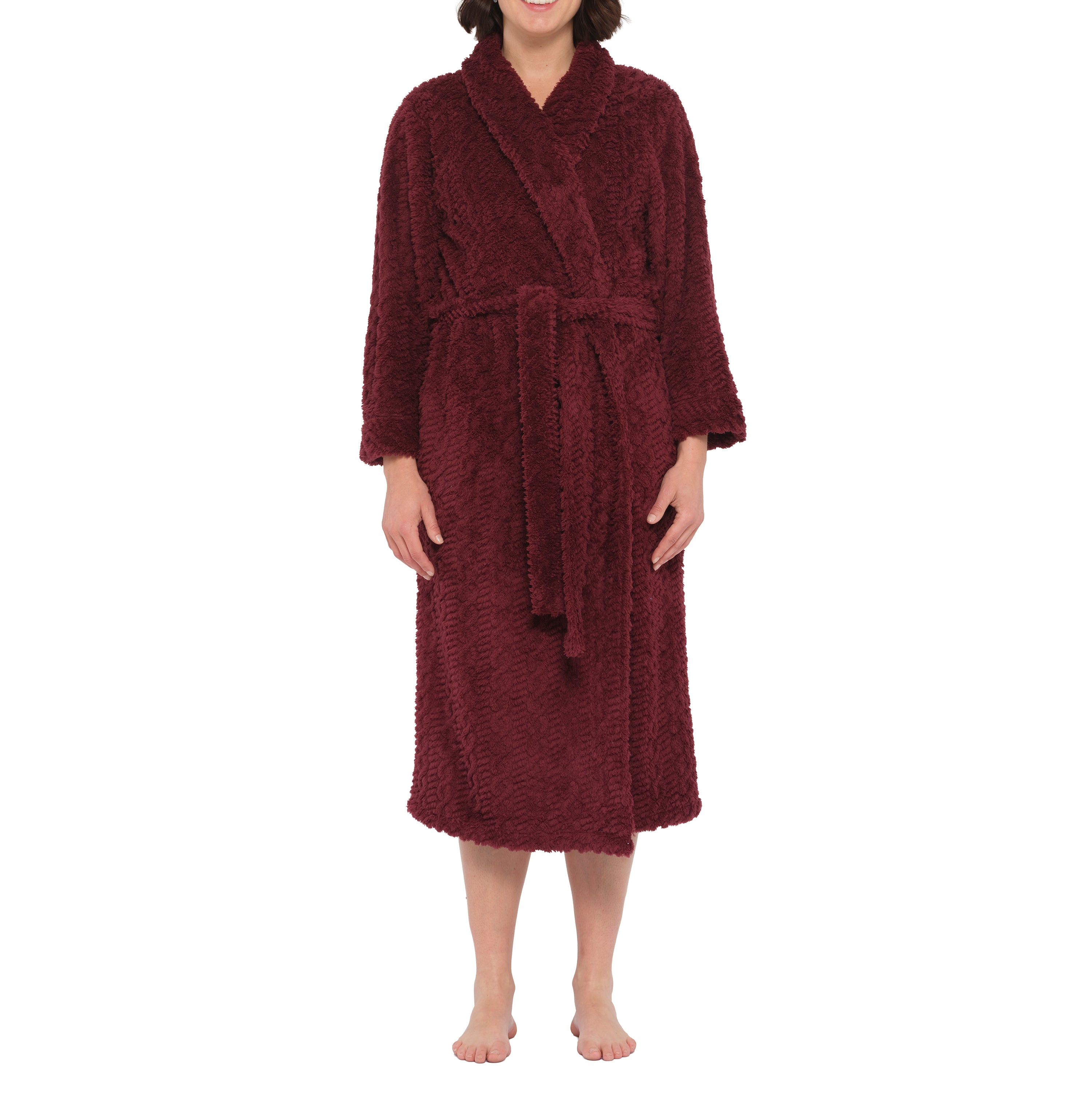 burgundy dressing gown women's Women's Dressing Gown Smoking Jacket Robe Burgundy Velvet Black Quilted Extra Long Warm