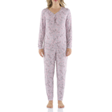 Blossom Bamboo Elastane Twist Tee & Tapered Pant Set
