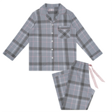 Moss Check Flannelette Cotton Pyjama Set