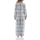 Moss Check Flannelette Cotton Pyjama Set