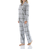 Moss Check Flannelette Cotton Pyjama Set