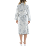 Sage Shawl Collar Velveteen Fleece Dressing Gown