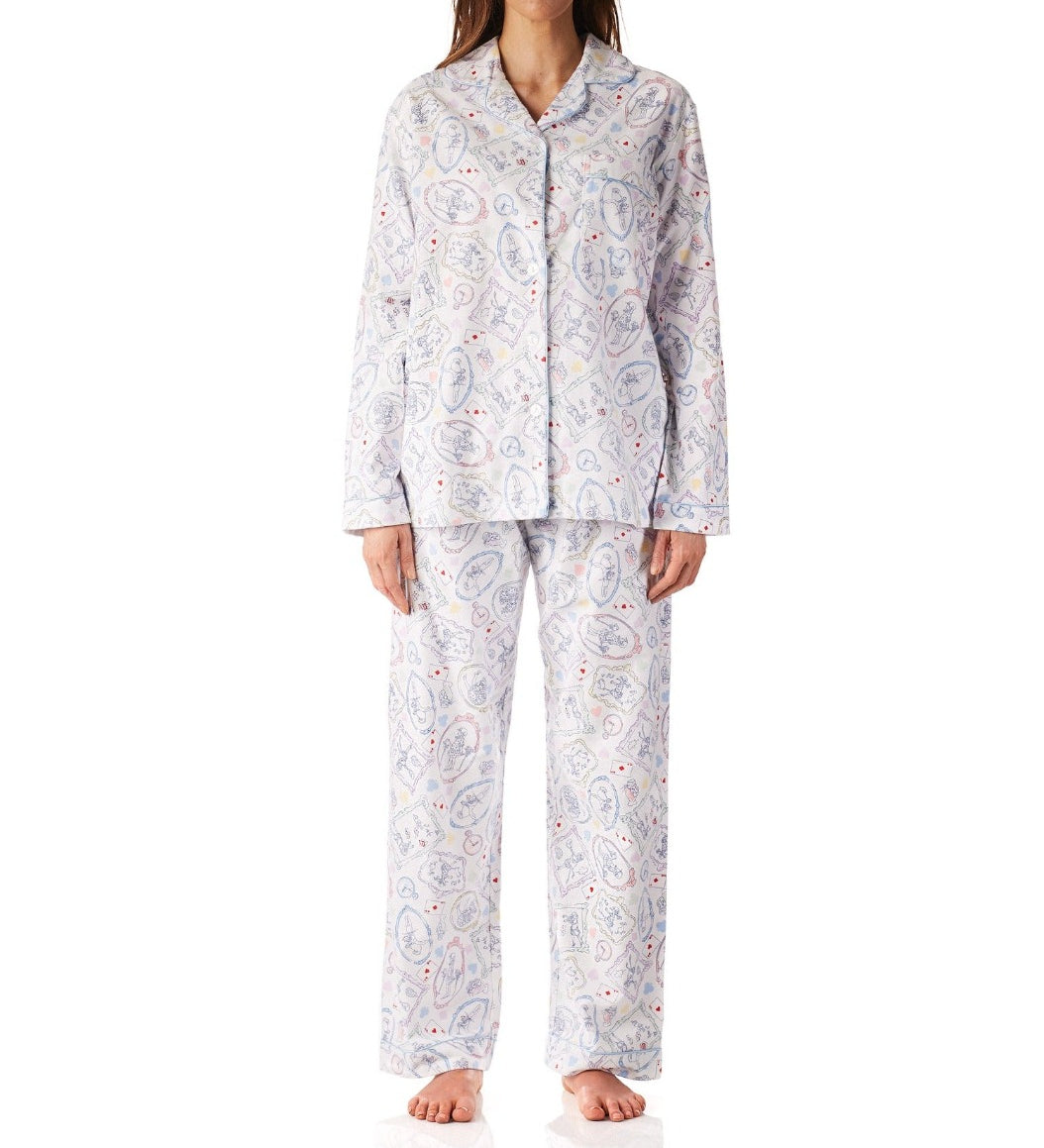 Alice In Wonderland Womens Cotton Flannelette Pyjama Set Young Spirit