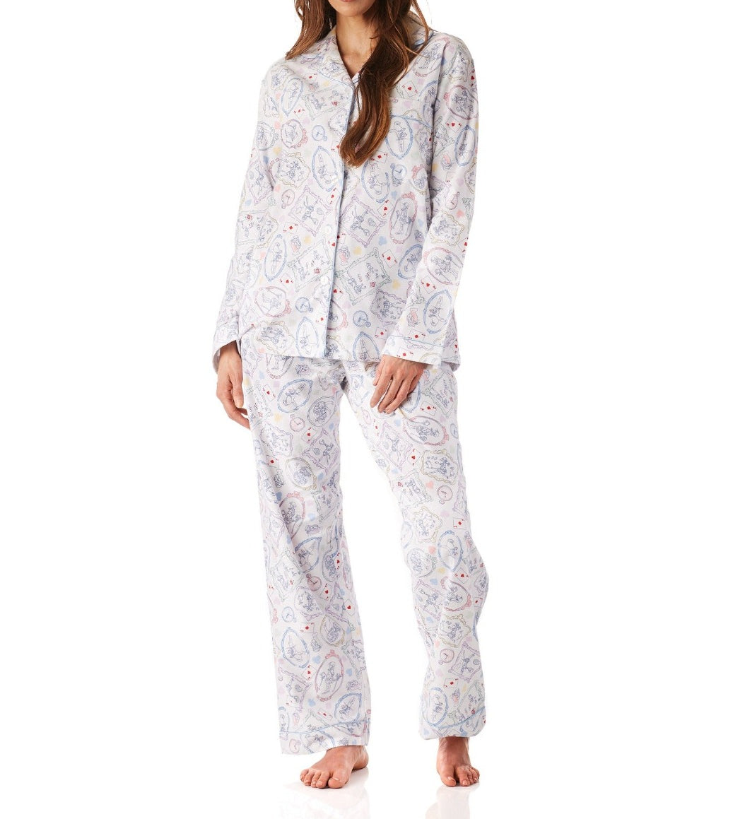 Alice In Wonderland Womens Cotton Flannelette Pyjama Set Young Spirit