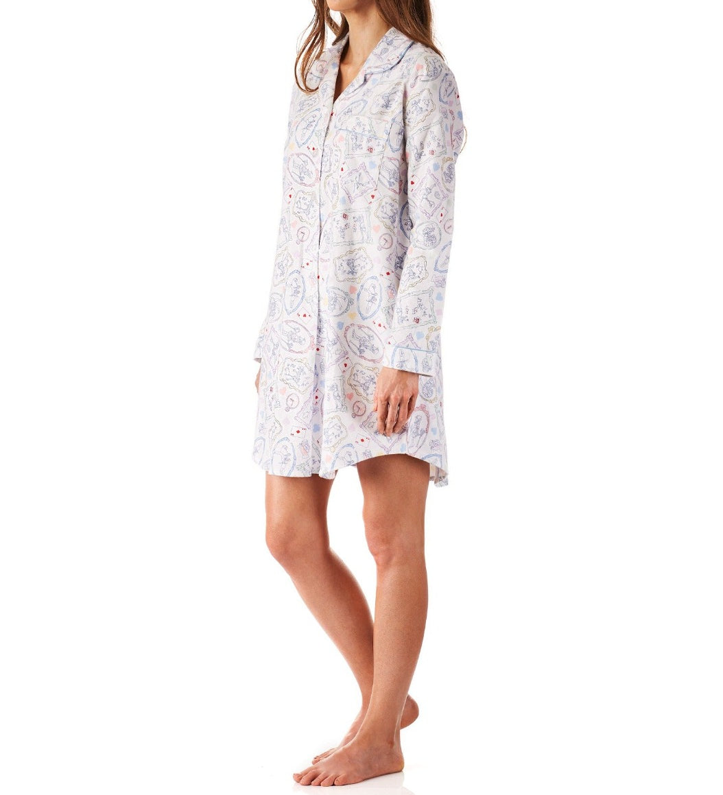 Alice In Wonderland Womens Cotton Flannelette Nightie Young Spirit