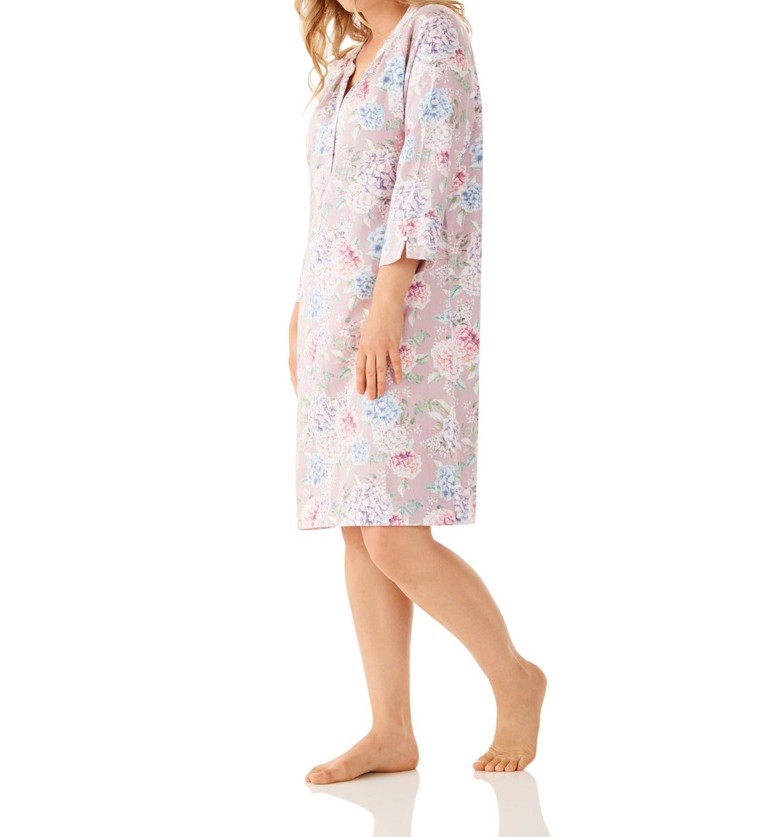 Ariana Floral Viscose Cotton Nightie Magnolia Lounge