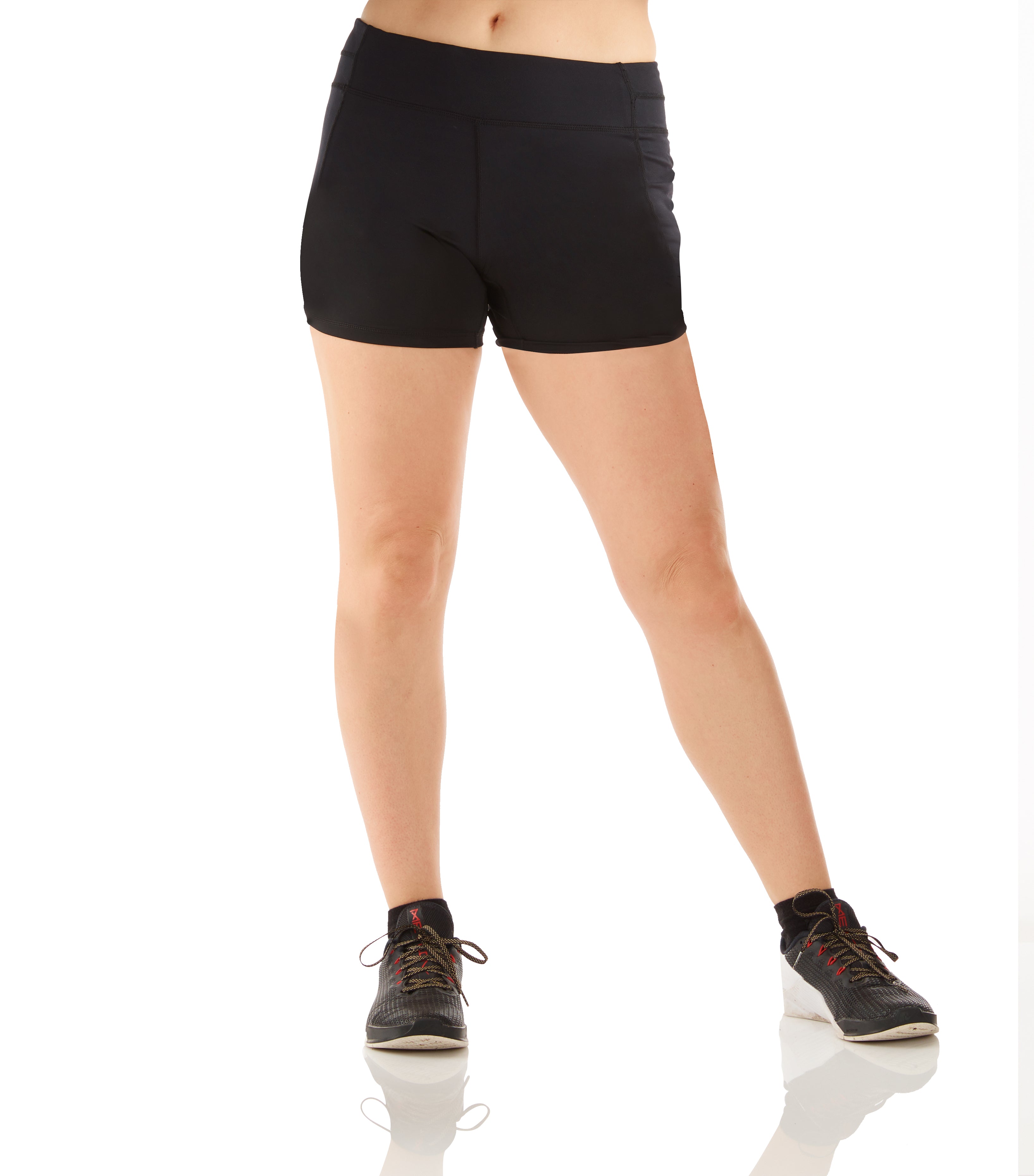 Womens High-Rise 3/4 Compression Shorts