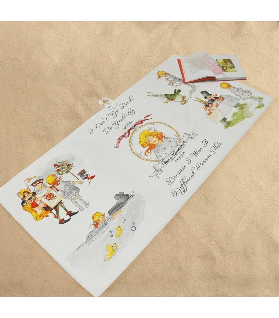 Alice in Wonderland Sand-free & Quick-dry Beach Towel Young Spirit
