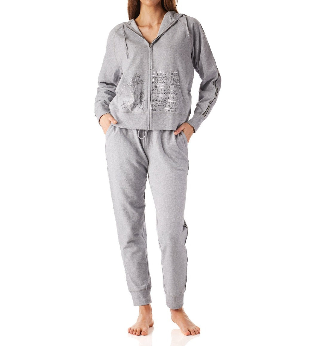Alice In Wonderland Soft Cotton Fleece Hoodie with Track Pant Set Young Spirit
