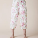 Emma Rose 3/4 Pyjama Pant Magnolia Lounge