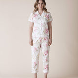 Emma Rose Pyjama Set with 7/8 Pant Magnolia Lounge
