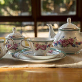 Fine Bone China Rose Dessert Plates (Set of 4) Magnolia Lounge