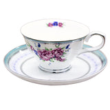Fine Bone China Rose Teacup & Saucer Set ( 4 Sets ) Magnolia Lounge