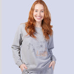 Grey Marle Ultra Soft Pure Cotton Fleece Sweater - Peter Pan Young Spirit