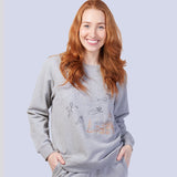 Grey Marle Ultra Soft Pure Cotton Fleece Sweater - Peter Pan Young Spirit