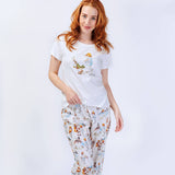Alice in Wonderland Ladies Cotton Sateen Full Length Pyjama Pant Young Spirit