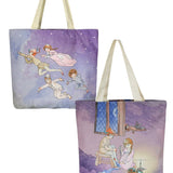 Peter Pan Canvas Daily Tote Shopping Bag Young Spirit
