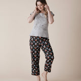 The Mad Hatter Cotton Sateen 7/8 Pyjama Pant Young Spirit