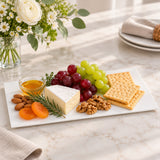 White Fine Bone China Rectangular Serving Platter – 31cm x 21.5cm / 12.2" x 8.5"