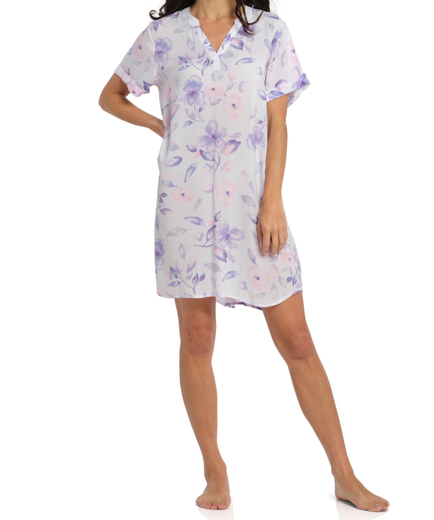 Women's Floral Rain Oriental Tee Summer Nightie | Magnolia Lounge Australia