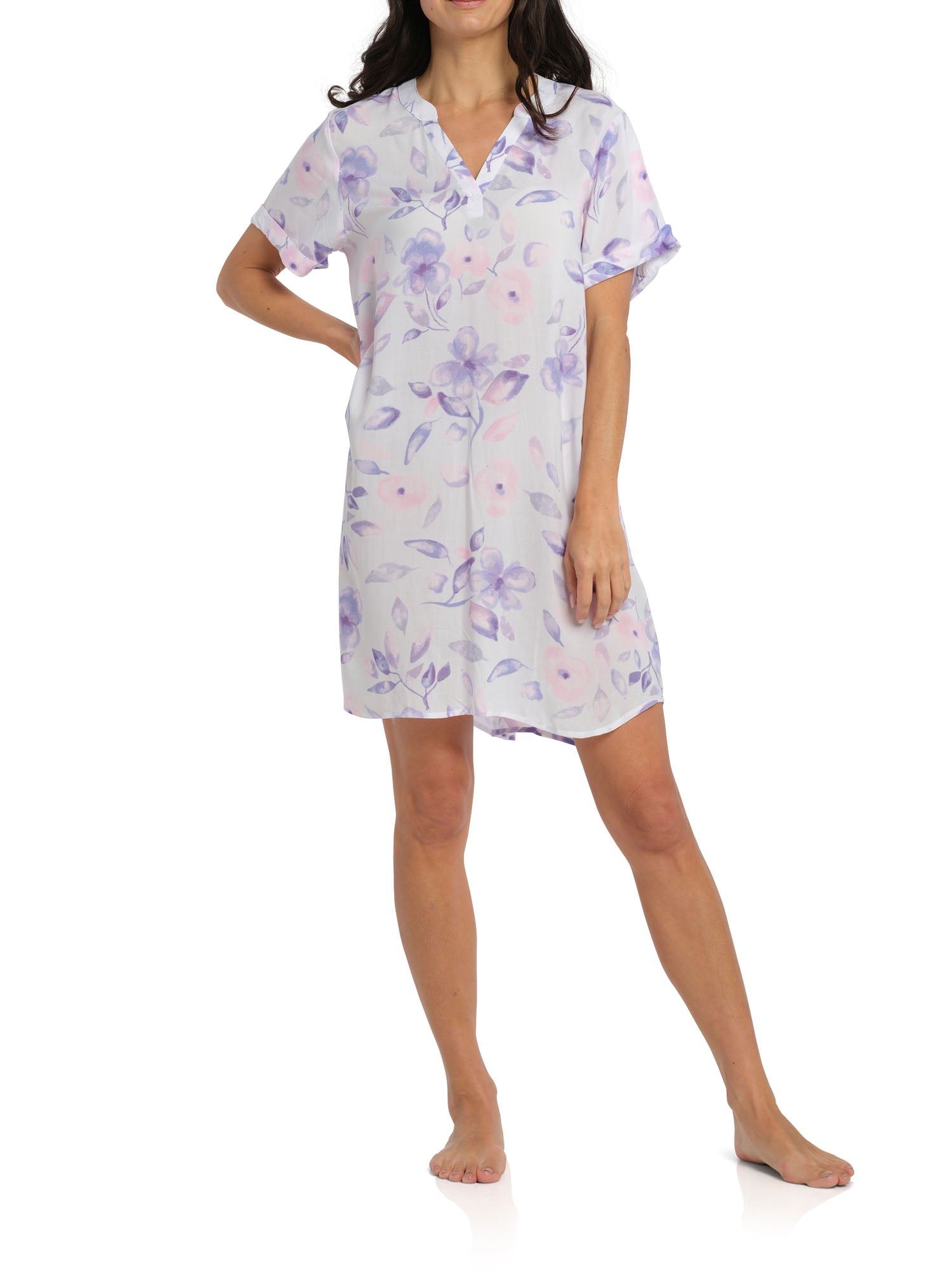 Women's Floral Rain Oriental Tee Summer Nightie | Magnolia Lounge Australia