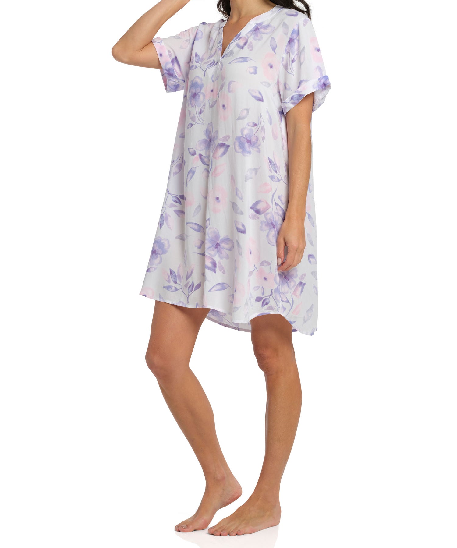 Women's Floral Rain Oriental Tee Summer Nightie | Magnolia Lounge Australia