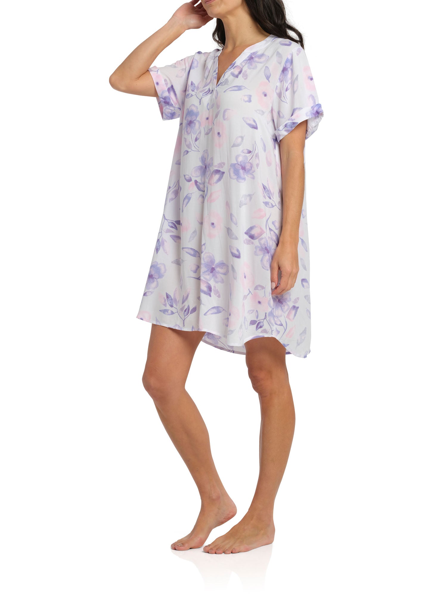 Women's Floral Rain Oriental Tee Summer Nightie | Magnolia Lounge Australia