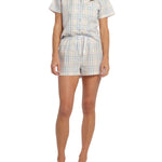Women's Summer Picnic Shortie Pyjama Set | women's summer cotton PJs australia | Magnolia Lounge Australia