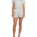 Women's Summer Picnic Shortie Pyjama Set | women's summer cotton PJs australia | Magnolia Lounge Australia