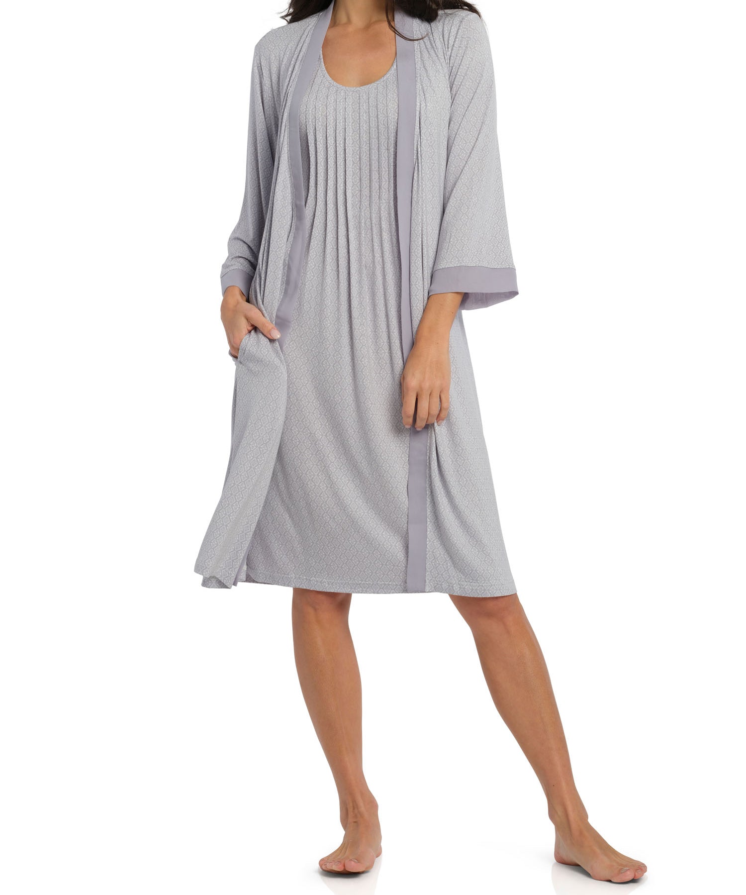 Spring Tile Summer Dressing Gown | womens summer robes australia | Magnolia Lounge