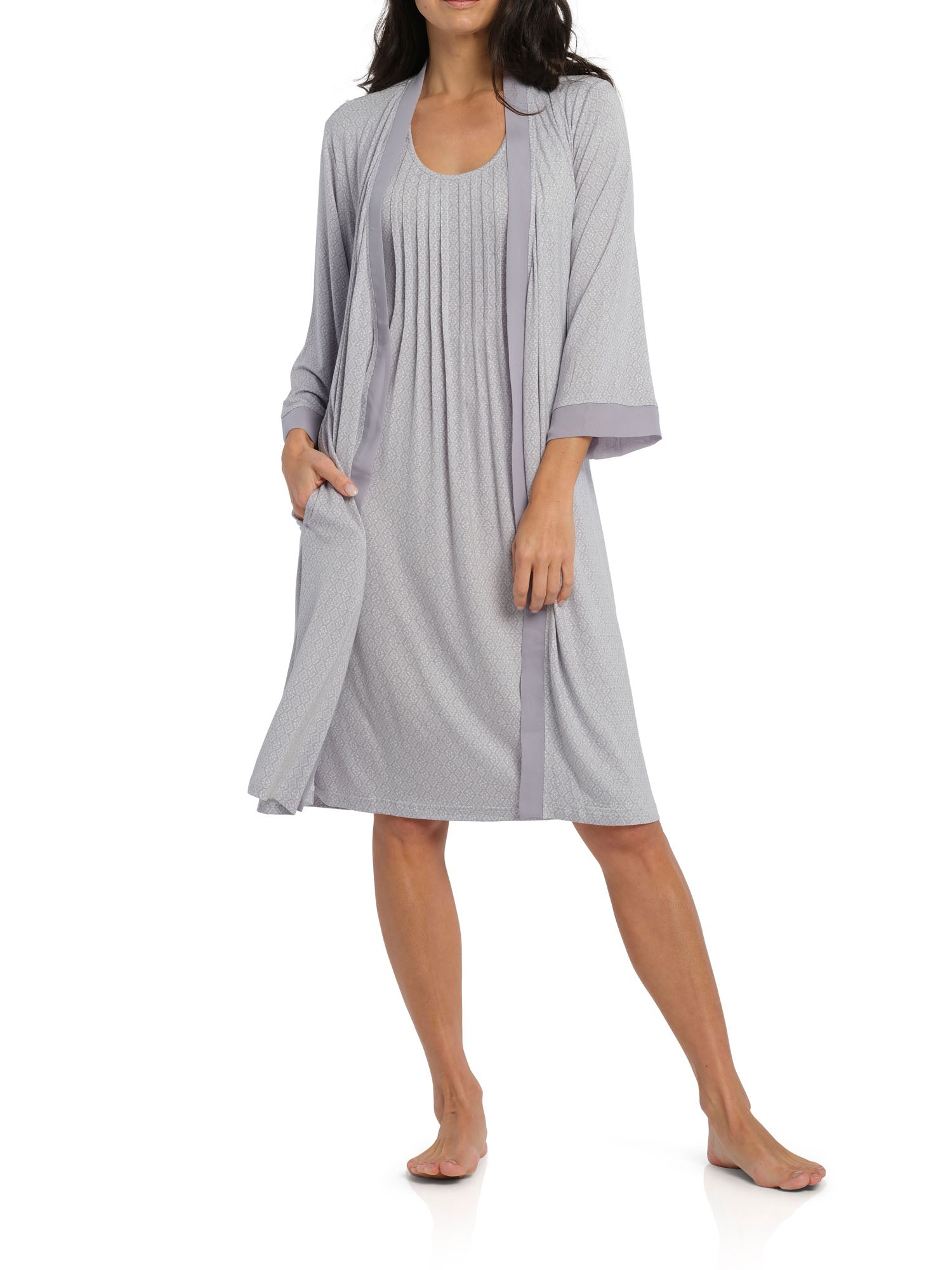 Spring Tile Summer Dressing Gown | womens summer robes australia | Magnolia Lounge