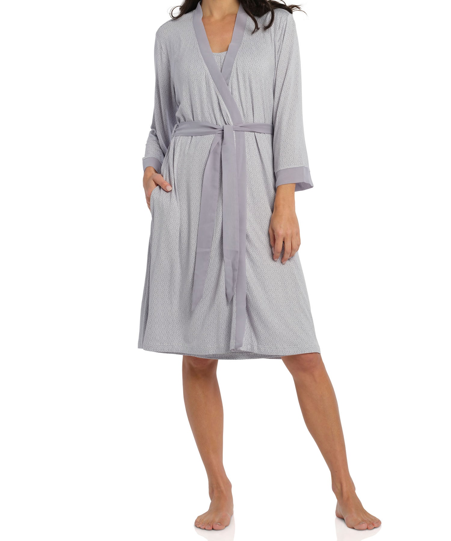 Spring Tile Summer Dressing Gown | womens summer robes australia | Magnolia Lounge