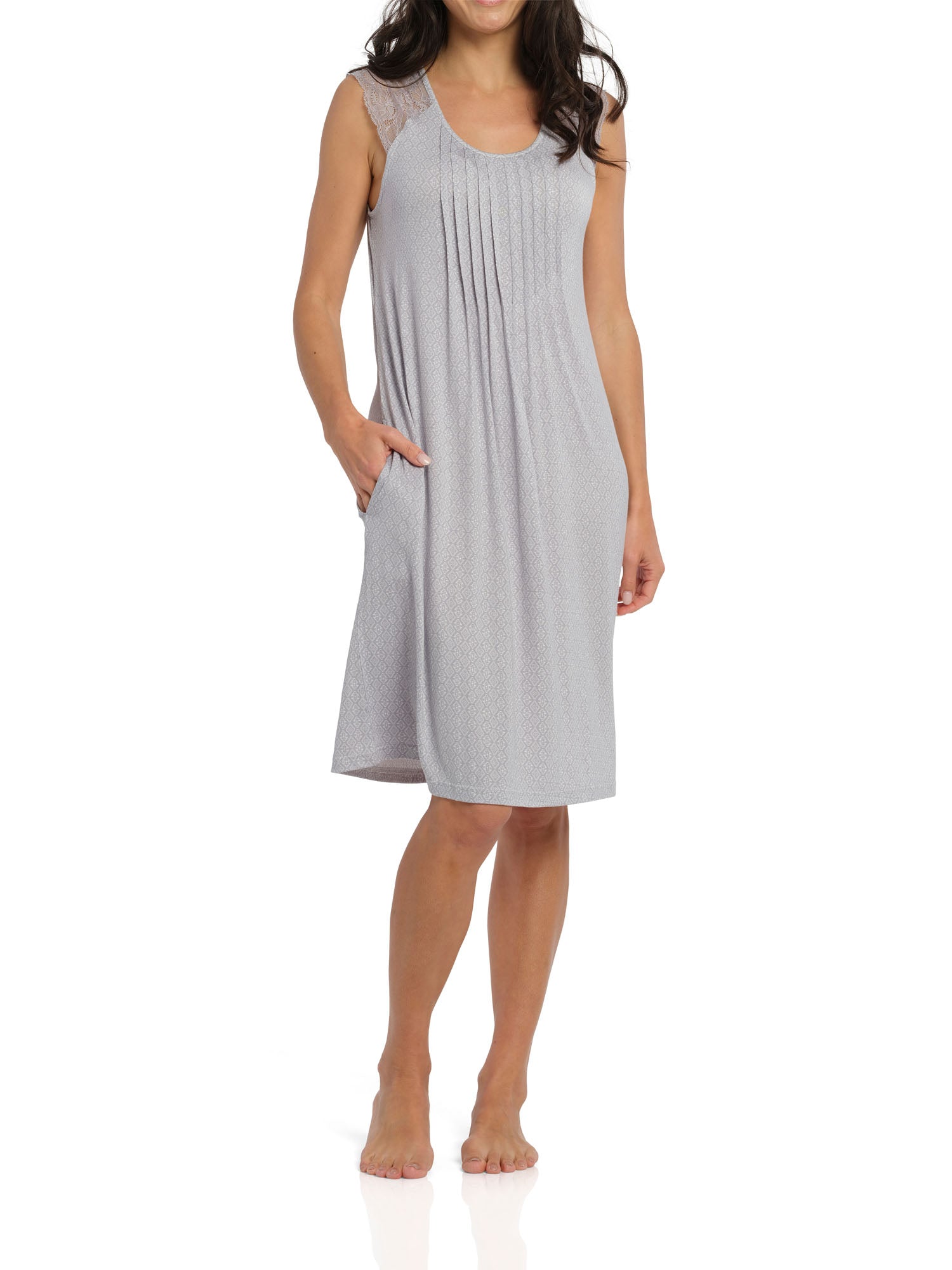 Women's Spring Tile Viscose Elastane Summer Nightie | Magnolia Lounge Australia