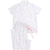 Women's Spring Meadow Cotton Pyjama Set with 7/8 Pant | Magnolia Lounge Australia