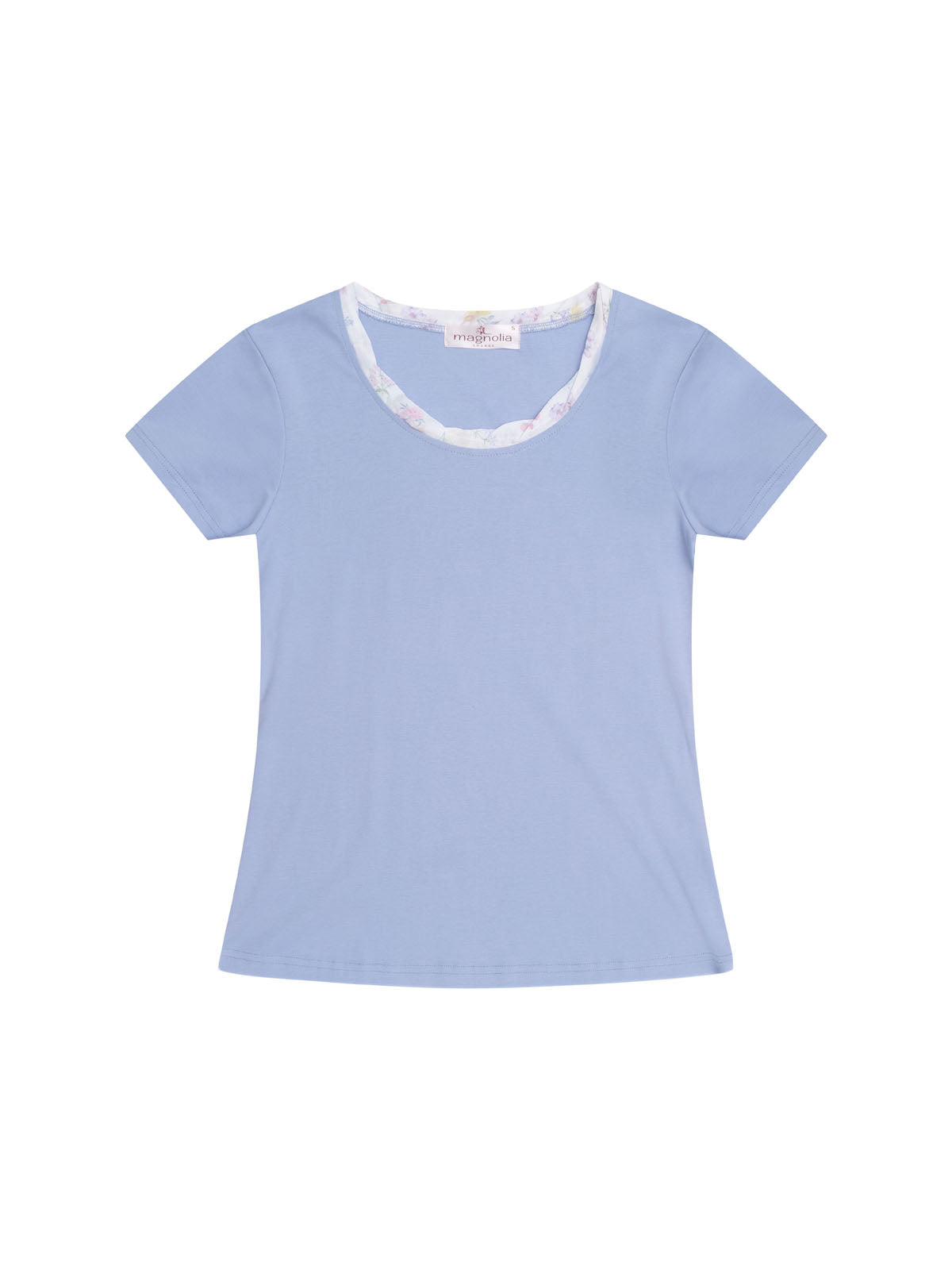 Women's Spring Meadow Cotton Tee with 3/4 Pant Pyjama Set | Magnolia Lounge Australia